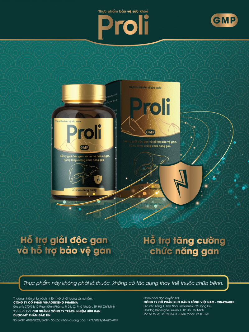 THỰC PHẨM BẢO VỆ SỨC KHỎE GAN PROLI