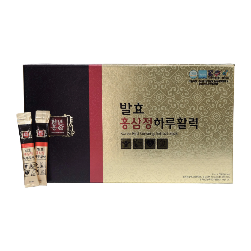 Tinh Chất Hồng Sâm 1Day (Korea Red Ginseng Extract Stick) 15ml x 60 gói