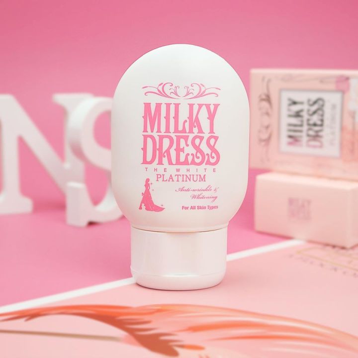 Milky Dress - Sữa dưỡng trắng chống lão hoá The White Platinum