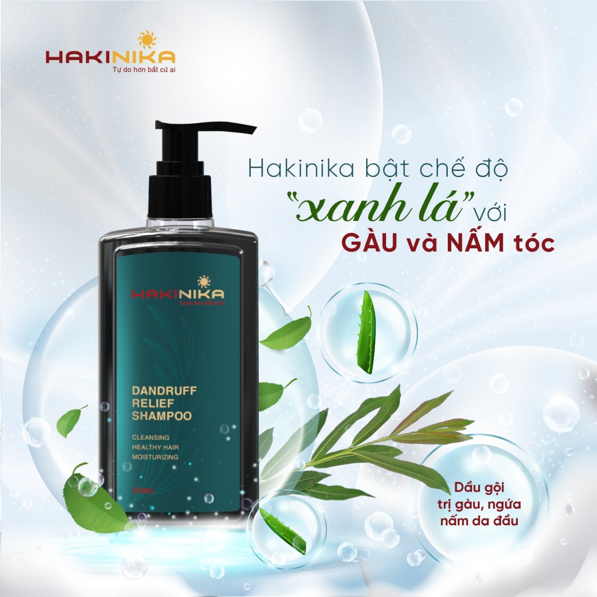 Dầu gội trị gàu, ngứa, nấm da đầu HAKINIKA