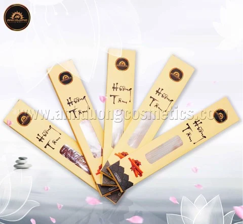 Nhang thảo dược Hương Tâm 30cm ( 1 lốc/5 hộp)