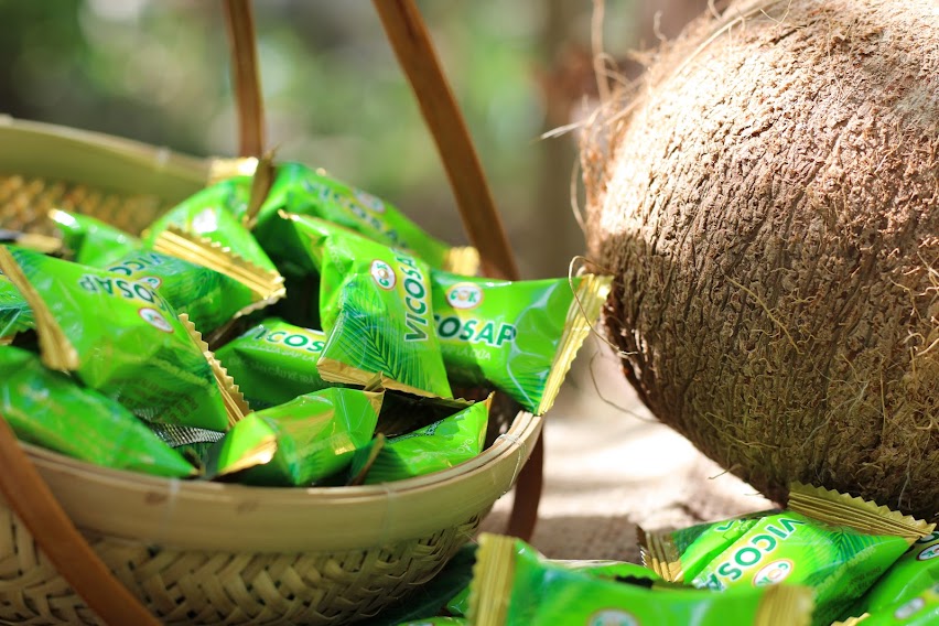 Kẹo dừa sáp vị lá dứa túi 500g