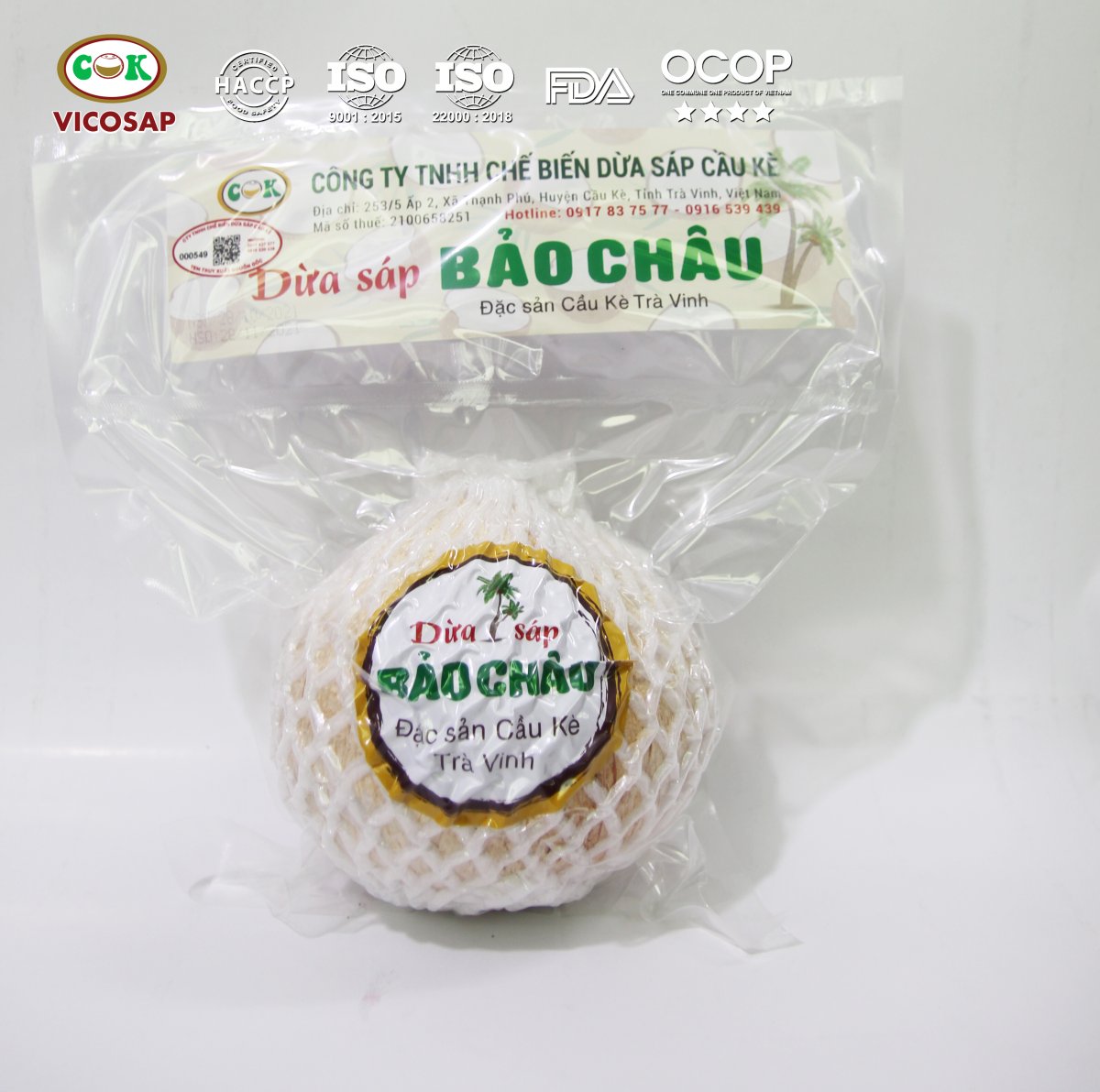 Dừa sáp trái Bảo Châu