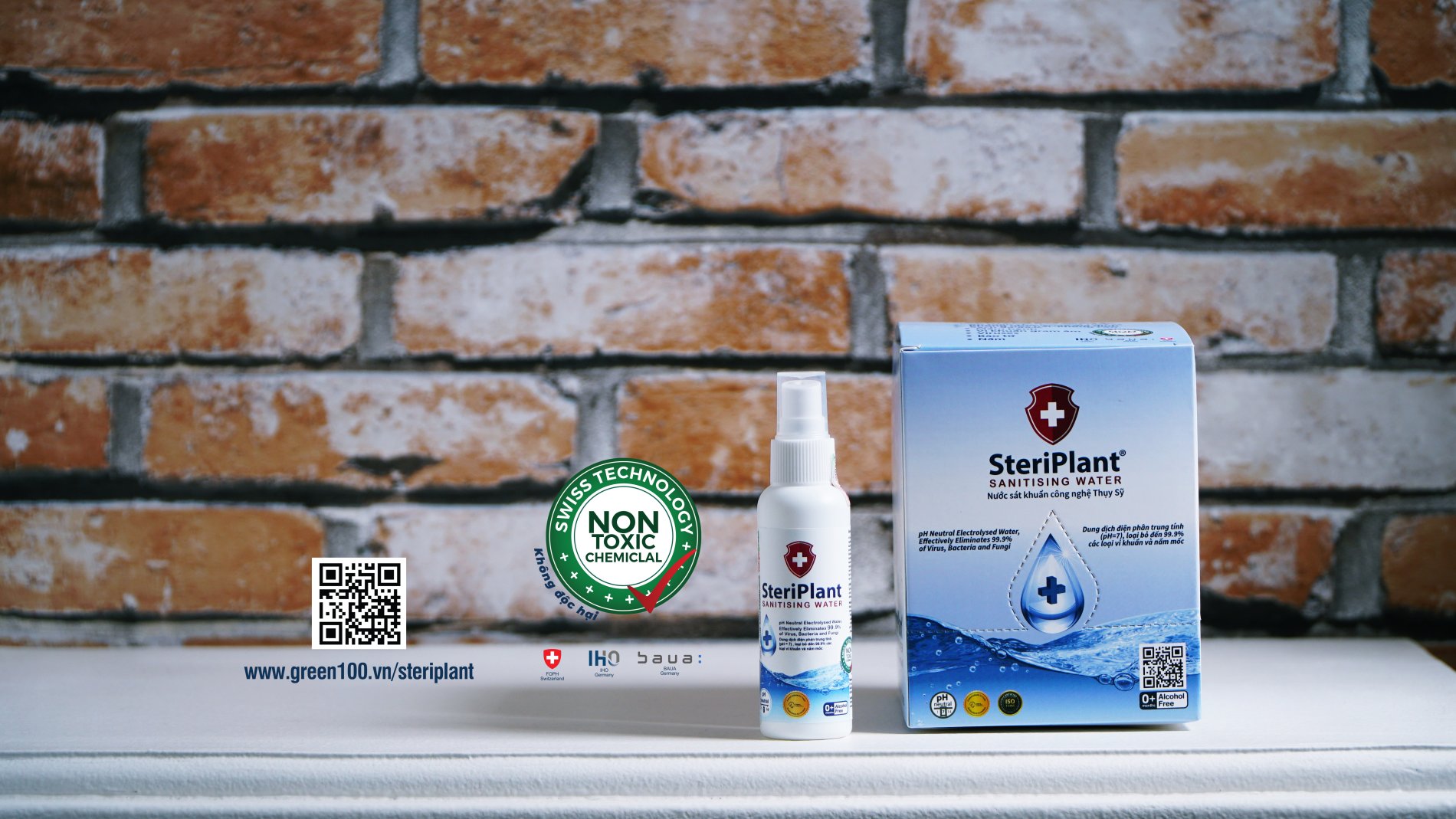 Sát khuẩn công nghệ Thụy Sĩ SteriPlant 60ml