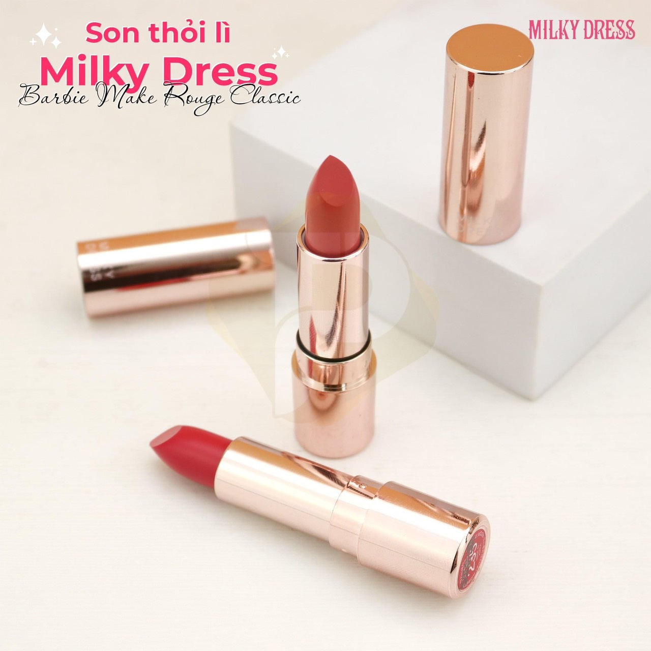 Milky Dress - Son lì Barbie Make Rouge Classic M214