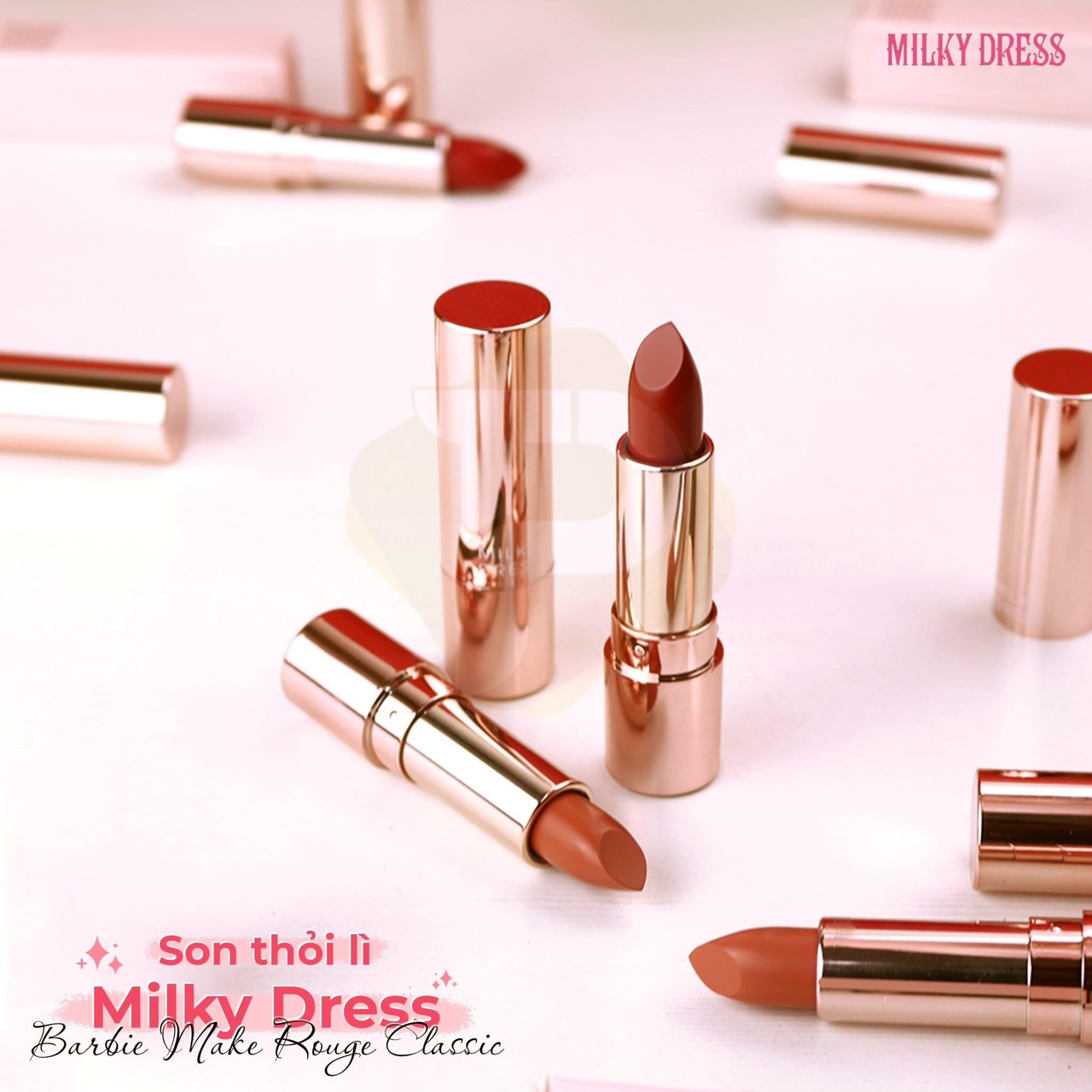 Milky Dress - Son lì Barbie Make Rouge Classic M235